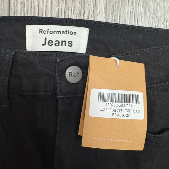 Reformation jeans Liza high straight black Jeans - Picture 2 of 11